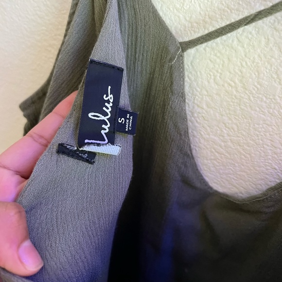 Lulu’s Olive Green Shift Dress - Picture 7 of 8